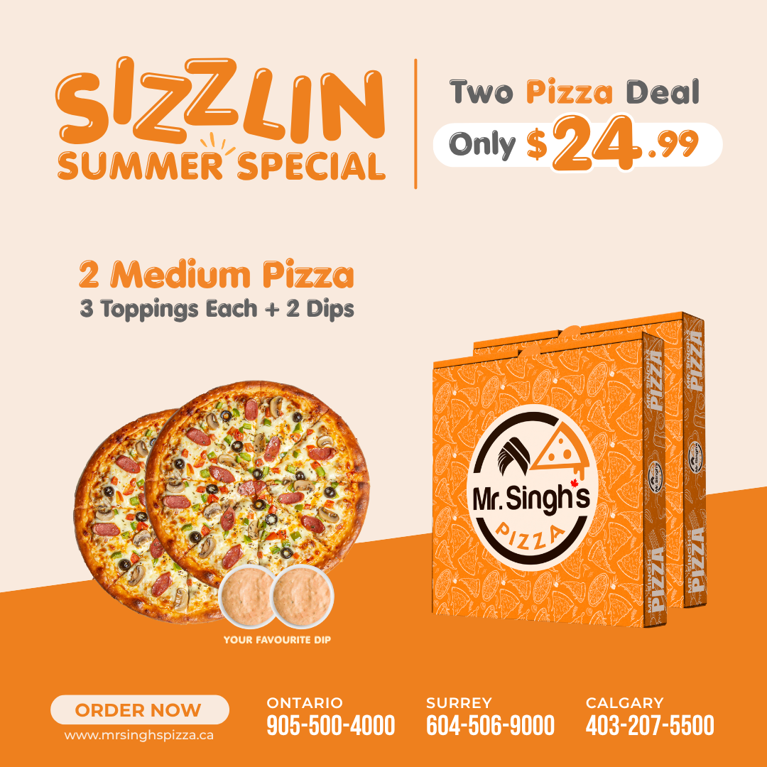 Sizzlin Summer Special Pizza Restaurant Ontario