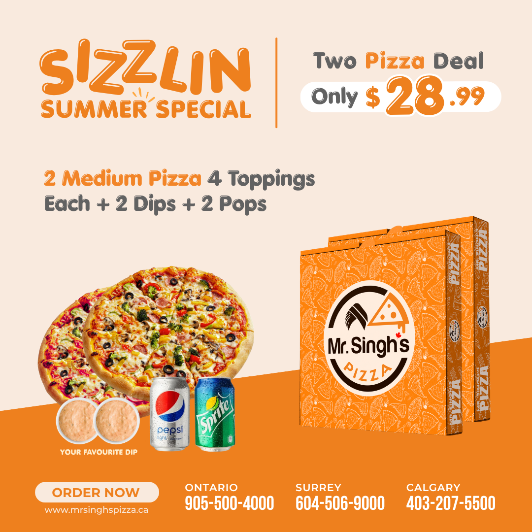 Sizzlin Summer Special Pizza Deal in Ontario