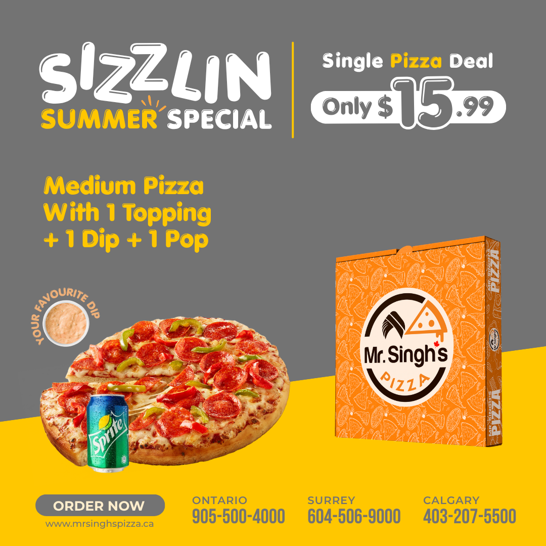 Sizzlin Summer Special Pizza Deal in Ontario