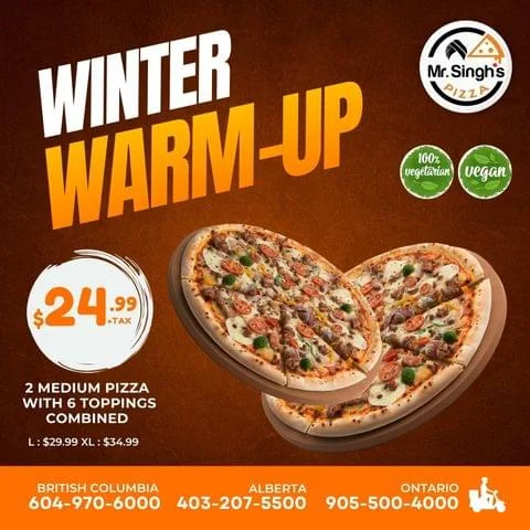 Mr. Singh's Pizza Rexdale | Pizza Near Me & Vegan Restaurant