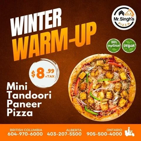 Mr. Singh's Pizza Rexdale | Pizza Near Me & Vegan Restaurant